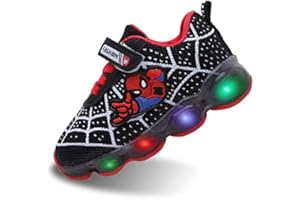 Jasmeko Baskets Enfants Chaussures LED Light Up Lumineuse Chaussures Garçons Bébés Filles Glow Mode Clignotant Sport Sneaker