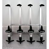 Beaumont Solo Optic Wandflaschenhalter, 4 x 25ml Spirituosenportionier-Set