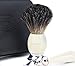 Men shaving shave kit badger hair shaving brush & Gillette mach 3 designer razor MENS CHRISTMAS XMAS GIFT WITH TRAVEL SHAVING CASE