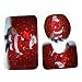 Produktbild BESTOYARD Weihnachten Badezimmer Teppich Matten Set Soft Rutschfeste Waschraum Teppich Contour Matte WC Sitz Deckel (Weihnachtsmann) 3 Pcs