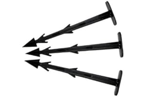 GARDENFLORA 50 x 19,5 cm lange Erdanker zur Befestigung von Unkrautvliesen und anderen Gartentextilien