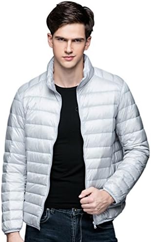 ZKOO Men’s Padded Jacket Down Jacket Lightweight Snow Coat Outwear Warm Winter Gray