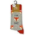 Urban Eccentric Unisex For Fox Sake Socks | Gift | 1 Pair | Cotton Rich Socks | Premium Socks | Novelty | Gifts…
