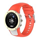 Baodanjiayou Ersatzarmband für Suunto Spartan Trainer, HR-Band, Silikon