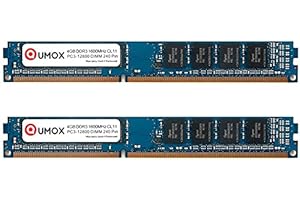 QUMOX 8 Go (2 x 4 Go) 1600 DDR3 4 Go PC3-12800 DIMM PC3 Mémoire RAM 240 broches CL11