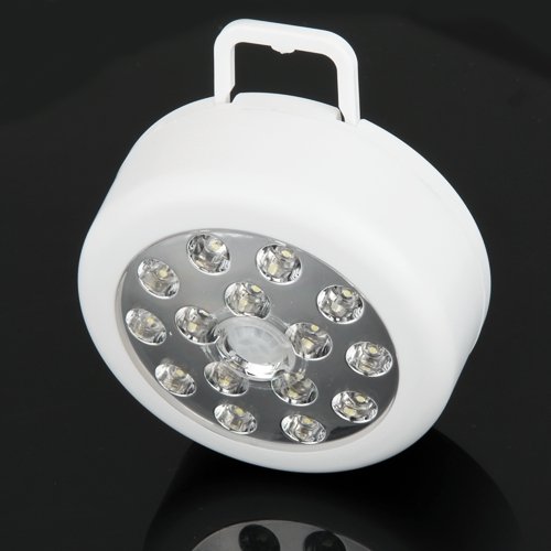 Easy Provider 15 LED Nachtlicht Lampe Bewegungsmelder IR Sensor Weiß energiesparend - 2