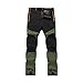 Produktbild VENMO Herren Wandern Kletterhose aktische Wasserdicht Funktionshose Wanderhose Trekking Hosen Zip Off Ski Hose Softshellhose Berghose Trekkinghose Wanderhose Winterhose Outdoorhose (Schwarz, XL)