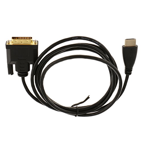 Generic HDMI auf DVI Kabel FULL HD Auflösung 1080P – 3D für HDTV – vergoldete Kontakte,Kabellängen Auswählbar – 1.8M - 2