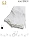 LEGGINGS BABY GIRL WITH LACE | NEWBORN TRAUSERS IN MICROFIBRE | 50 DEN | BLACK, WHITE | 12, 18, 24, MONTHS | MADE IN ITALY | (18 Months, BLACK)