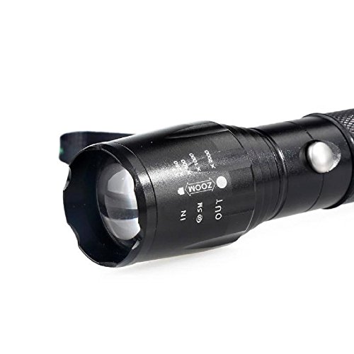 Amcool LED Taschenlampe G700 5000 Lumen 800 Zoom Super Hell Militär Mini Taschenlampen Flashlight Schwarz - 5
