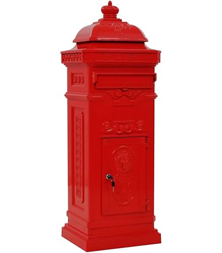 Boîte Aux Lettres Mariage Mural En Fonte Réplique Authentique Pilier