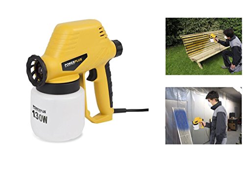 POWX351 Elektrische Farbspritzpistole inkl. Zubehör bis 320g/min Sprühmenge 130 Watt