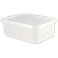 Take Away Supplies LTD Plastic 2 Litre Rectangular Ice Cream/Food Container (10)