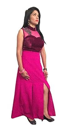 pink colour one piece dress