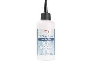 IDEEN MIT HERZ Nieve del tubo en 3D | pasta de nieve decorativa para manualidades, decoración de nieve, nieve artificial, en práctico tubo dosificador (150 ml)
