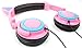 Produktbild Weich gepolsterte Stereo "Katzen" Kopfhörer mit Ohren in Pink und Blau, geeignet für VTECH MobiGo Touch Learning System | VTECH Storio MAX 5" | VTECH InnoTab 3S | VTECH Storio MAX 7" | VTECH Storio 3S Kinder Tablets