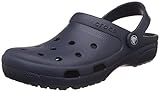 Die Crocs-Schuhe zeigen US-Größen an.