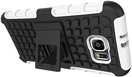 Kohbi Malibu Samsung Galaxy S6 Case, Durable Luxury Designer Dual Protection Cell Phone Case with Kickstand-2015 Model - White