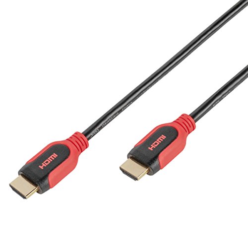 Vivanco PRO 14HDHD 15PB High Speed HDMI Kabel mit Ethernet (Audio Rückkanal ARC 1,5m) rot/schwarz