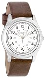 Daniel David Herren | Silberne und Braune PU Lederband Chronograph Uhr | DD17602