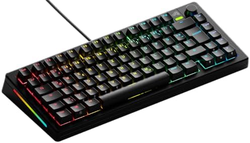GLORIOUS Gaming GMMK 3 tastiera gaming meccanica personalizzabile, TKL 75%, guarnizioni modulari, Doubleshot PBT, piastra switch alluminio, switch hot swap 3 e 5 pin, QWERTZ tedesco - Layout QWERTZ