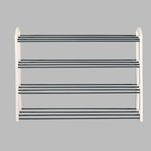 WOLTU #170 Schuhregal Schuhablage Schuh Ständer Regale , 4 Schicht Schuhständer für 16 Paare Schuhe , Creme(79×19.5x62cm) , SR0024cm4-a - 4