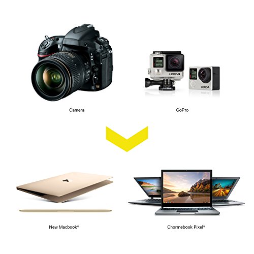 Kanex USB-C / Thunderbolt 3 Kartenlesegerät aus Aluminium – space grey [DuraBraid Kabel | kompakte Bauform | 5 Gbps | Unterstützt 12 Formate (z. B. Micro SD, SD)] – K181-1031-SG8I - 4