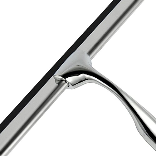 Anokay Duschabzieher – Edelstahl Badezimmerwischer Duschwischer Fensterabzieher mit Silikon-Wischlippe Inkl Wandaufhänger Befestigen ohne bohren - 3