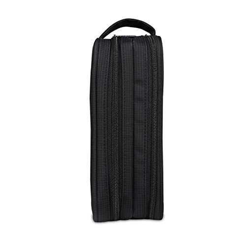 BUBM Universal Tasche Tragetasche für Elektronische Kleingeräte Organisator Reisetasche für Zubehör (Groß,Schwarz) - 3