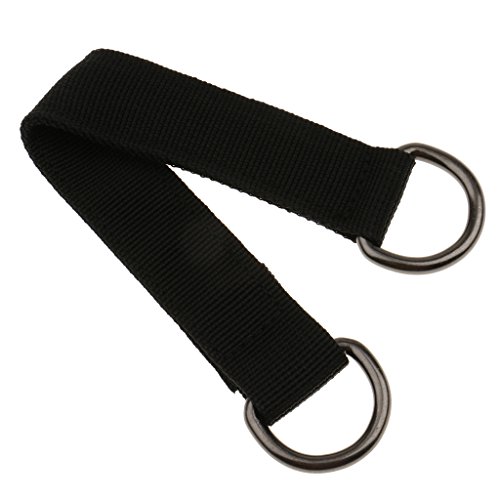 Nylon Hanging Hammock Straps Belt Kit with Haken Ringe fuer Hängematten Straps – wie bild, 25cm - 4