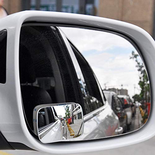 Preisvergleich Produktbild Spiegelspiegelspiegel, HD-Glaslinse, verstellbarer Blindspiegel ohne Rahmen für alle universellen Fahrzeuge, Car Stick-on Design (2 Stück)