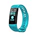 Produktbild Sport Fitness Tracker, Pulsmesser Schlaf Monitor Farbdisplay Bluetooth Smart Uhr Aktivität Tracker Wasserdichte Schrittzähler Pedometer Calorie Smart Armband (Farbe : Sky Blue)