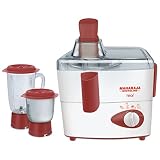 Maharaja Whiteline Real Happiness 450-Watt Juicer Mixer Grinder (Red and White) RS.1875 (46.00% Off) - Amazon