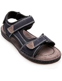 Zerimar Sandalias de cuero acolchadas para hombre Deportivas y cómodasCalidad garantizada