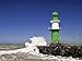 Produktbild Artland Poster Kunstdruck oder Leinwand-Bild Wandbild fertig aufgespannt auf Keilrahmen Rico Ködder Molenturm in Warnemünde Architektur Gebäude Leuchtturm Fotografie Blau