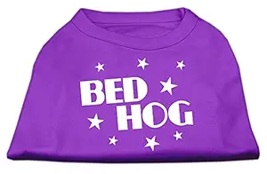 Mirage Pet Products 16-Inch Bed Hog Screen Printed Shirt, X-Large, Purple