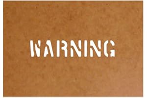 COPYTEC Warning stencil ölkarton pochoir militaire armée uS army compatible avec vW type 181 dKW munga pour vernis (2,5 x 13 cm)-pochoir ölkarton#15181