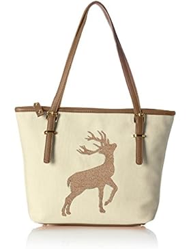 Alpenflüstern Damen Trachtentasche Hirsch-Stickerei Dta053 Henkeltasche, 5x24x34 cm