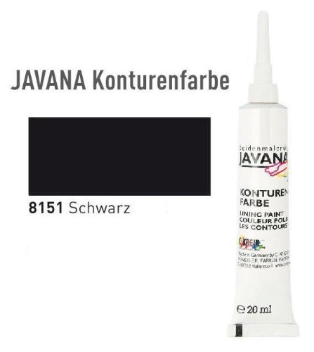 JAVANA Konturenfarbe 20 ml Schwarz