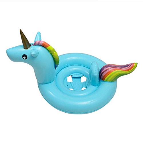 Preisvergleich Produktbild Baby Schwimmring, aufblasbare Kleinkind Schwimmring Pool Schwimmen Float mit Schwimmsitz Ideal für Kinder,Kinder PVC Schwimmring Einhorn Sitzring