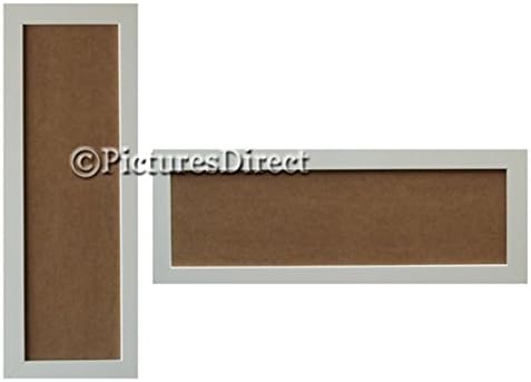 pictures direct Panoramic Frame Picture Photo Modern Standard Frames Picture Frames Buddy Home (20"x6"(508x152mm), White)