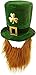 Price comparison product image Leprechaun Hat With Beard St Patrick's Day Ireland Supporter Irish Fans Fancy Dress Accessories