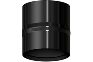 WOLFPACK LINEA PROFESIONAL Modulo Anticondensados Estufa Vitrificado Negro Ø 150 mm. Condensador Chimenea, Anticondensados Chimenea, Anticondensacion Tubos