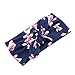 Baby Bow Hairband Koly Girls Photography Toddler Flower Print Knot Cross Headband Baby Hair Accessories (Black)