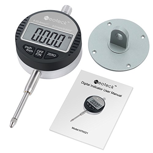 Neoteck Digitale Messuhr 0.01/0.0005“ Digital Messuhr Messtaster 0-25.4mm/1“ Digital Dial indicator Messgerät - 7