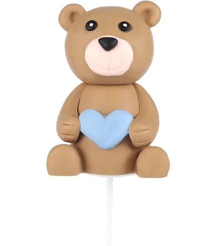 Teddybär-Geburtstagskerzen (4 Stück) – Mini-Bären Mit Partyhut, Aus Paraffin/Kunststoff, Für Kuchen & Cupcakes