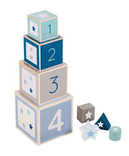 LITTLE DUTCH 4359 Holz-Stapelturm mixed stars mint