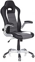 HjH Office Si&egrave;ge Gaming / Si&egrave;ge de Bureau Racer Sport - Noir / Gris