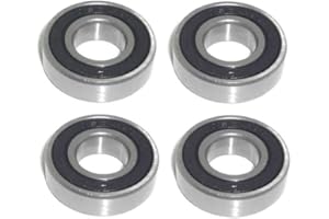 4x Kugellager 10x22x6 mm - 6900 2RS beidseitig gummigedichtet Radial Rillenkugellager Chromstahl 10mm Welle - rcbay