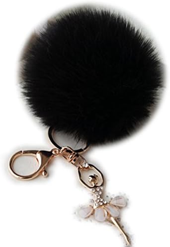 Shining crownGlänzende Krone, weicher Plüsch-Schlüsselanhänger, flauschiger Schlüsselanhänger, 8 cm, Ballett-Mädchen, kreativ, niedlich, kleiner Engel, Autotaschen-Anhänger